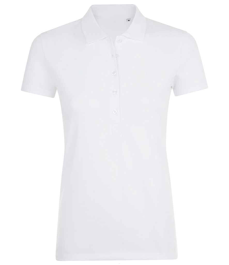 SOL'S Ladies Phoenix Piqué Polo Shirt | White