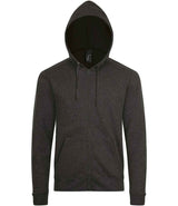 SOL'S Stone Zip Hooded Sweatshirt | Charcoal Marl thumbnail 3