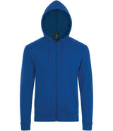 SOL'S Stone Zip Hooded Sweatshirt | Royal Blue thumbnail 1
