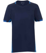SOL'S Kids Classico Contrast T-Shirt | French Navy/Royal Blue thumbnail 1