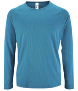 SOL'S Sporty Long Sleeve Performance T-Shirt | Aqua thumbnail 1