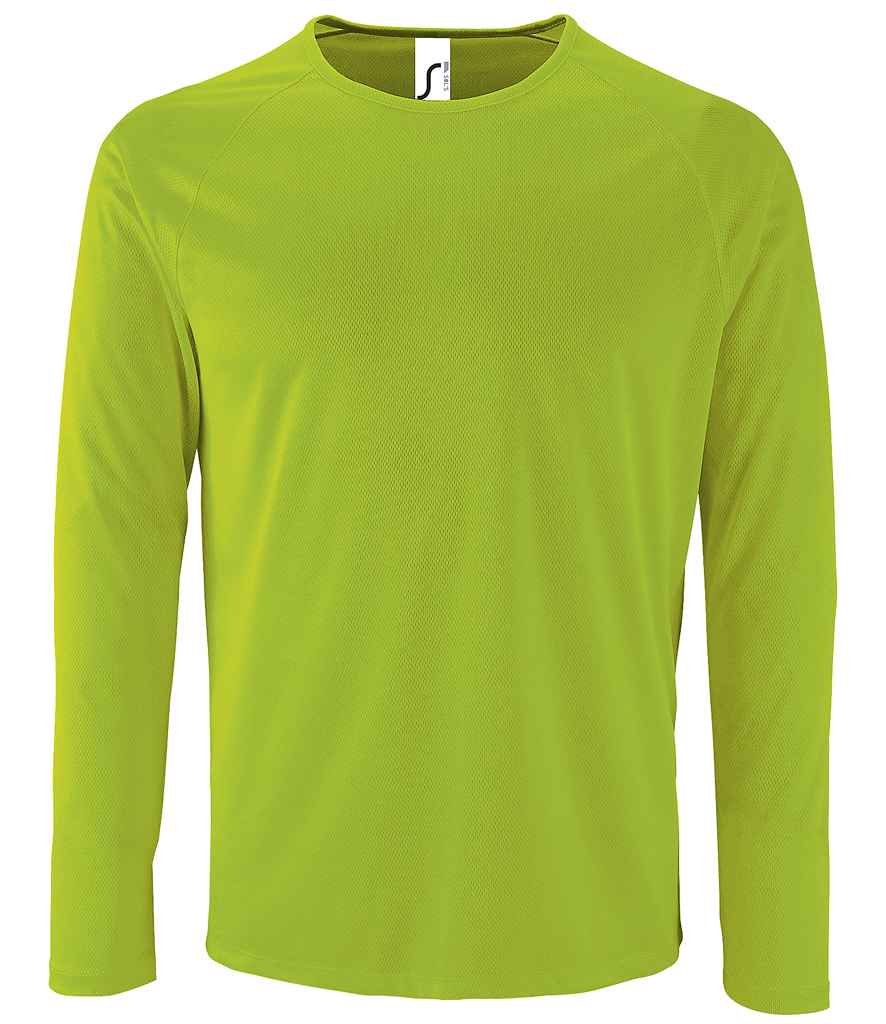 SOL'S Sporty Long Sleeve Performance T-Shirt | Neon Green