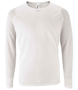SOL'S Sporty Long Sleeve Performance T-Shirt | White thumbnail 2