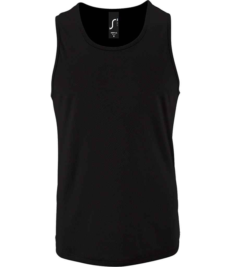 SOL'S Sporty Performance Tank Top | Black
