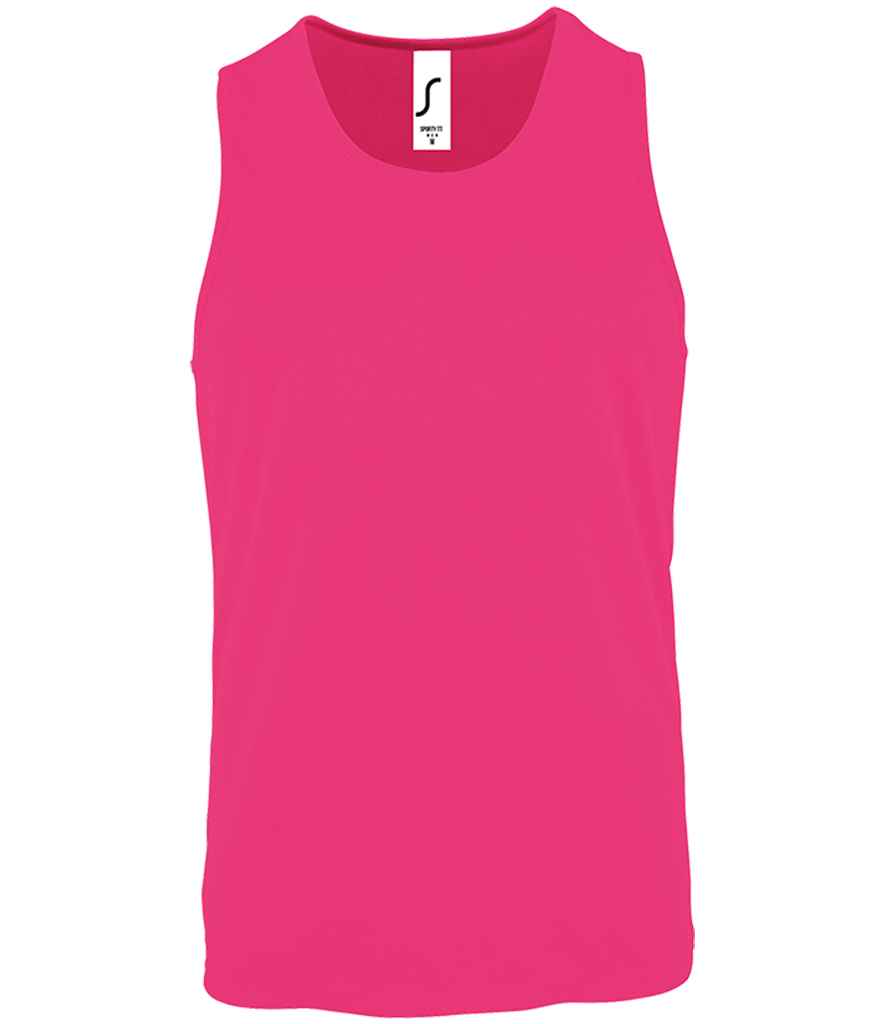 SOL'S Sporty Performance Tank Top | Neon Pink