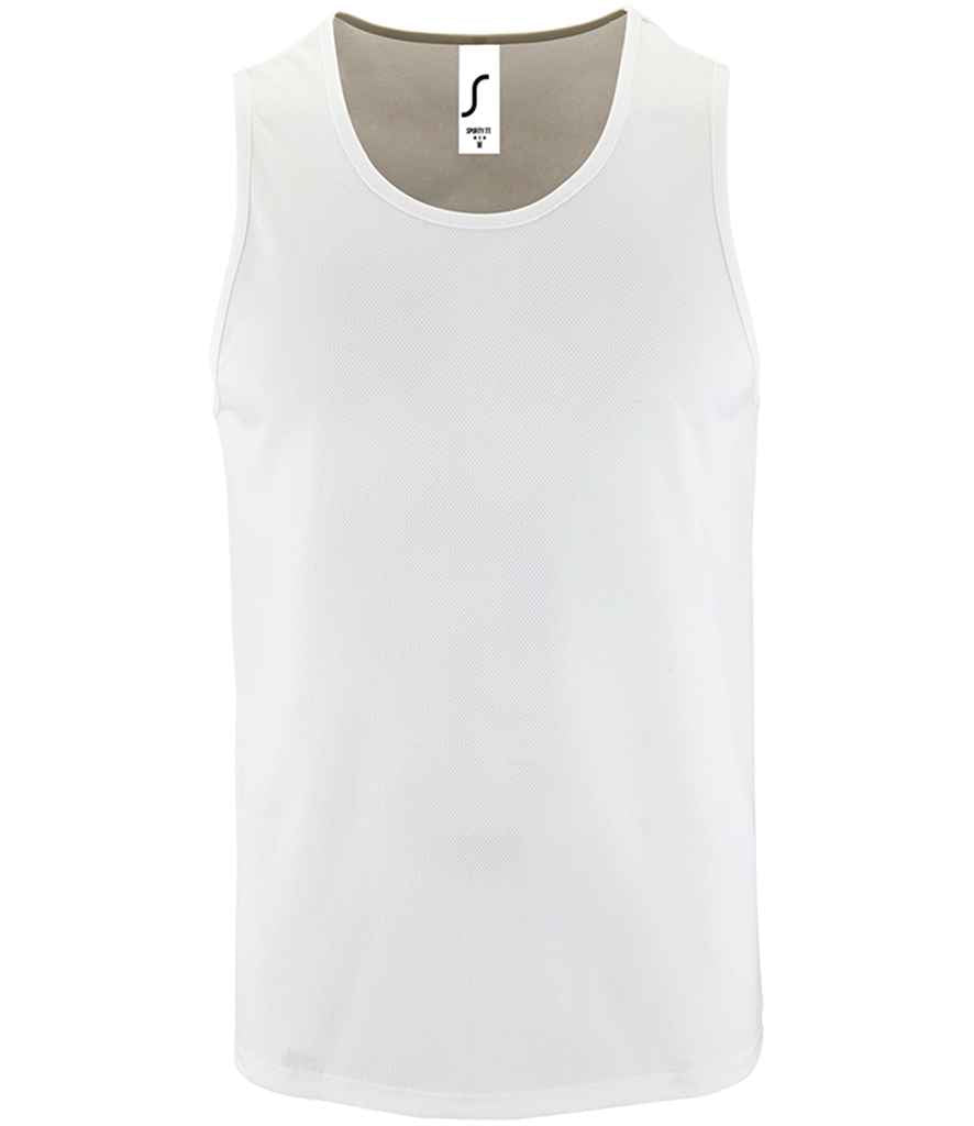 SOL'S Sporty Performance Tank Top | White