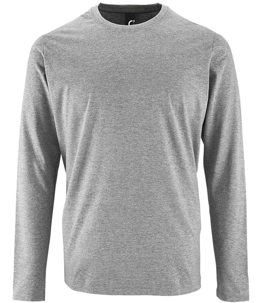SOL'S Imperial Long Sleeve T-Shirt | Grey Marl