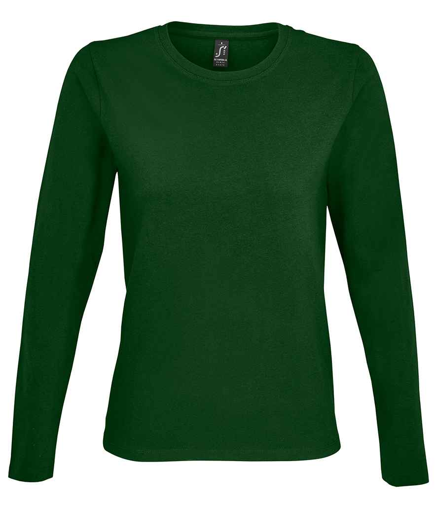 SOL'S Ladies Imperial Long Sleeve T-Shirt | Bottle Green
