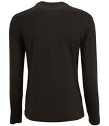 SOL'S Ladies Imperial Long Sleeve T-Shirt | Deep Black thumbnail 2