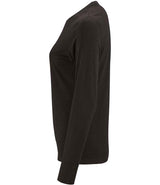 SOL'S Ladies Imperial Long Sleeve T-Shirt | Deep Black thumbnail 3