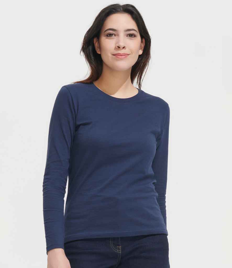 SOL'S Ladies Imperial Long Sleeve T-Shirt | French Navy