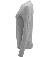 SOL'S Ladies Imperial Long Sleeve T-Shirt | Grey Marl thumbnail 3