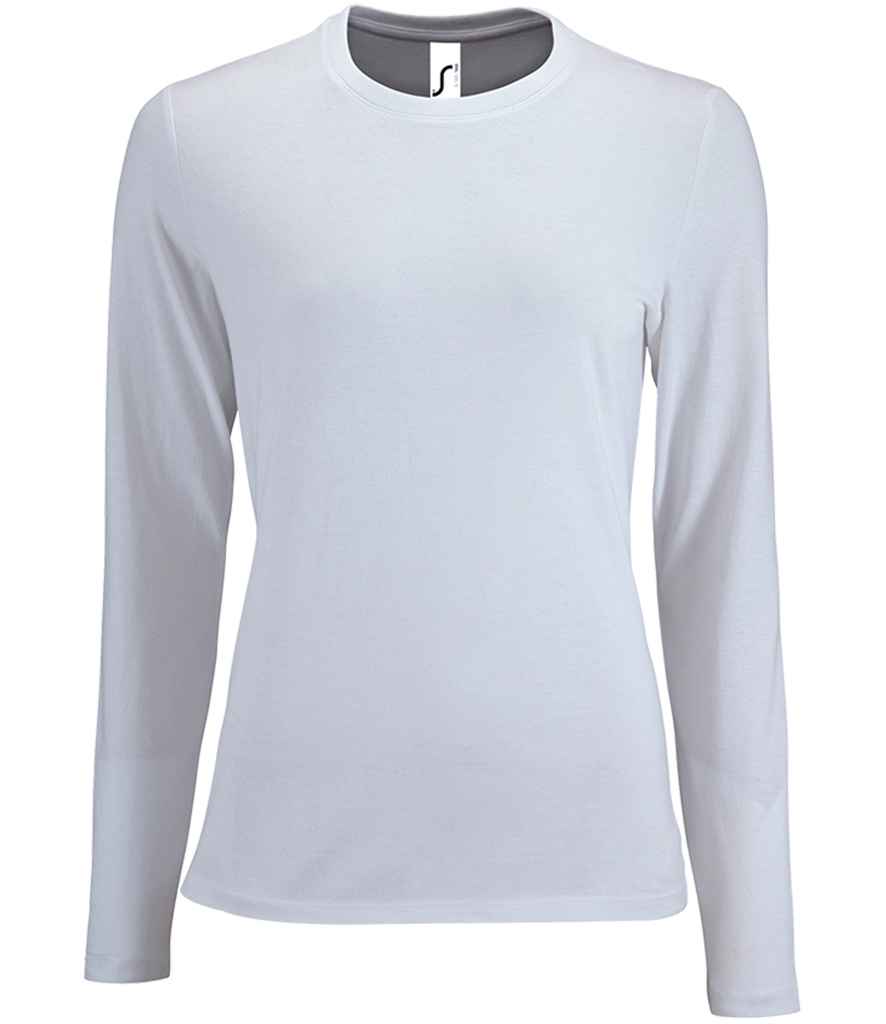SOL'S Ladies Imperial Long Sleeve T-Shirt | White