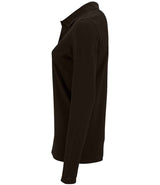 SOL'S Ladies Perfect Long Sleeve Piqué Polo Shirt | Black thumbnail 3