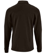 SOL'S Perfect Long Sleeve Piqué Polo Shirt | Black thumbnail 2
