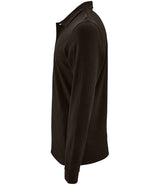 SOL'S Perfect Long Sleeve Piqué Polo Shirt | Black thumbnail 3