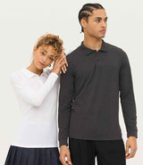 SOL'S Perfect Long Sleeve Piqué Polo Shirt | Charcoal Marl thumbnail 2