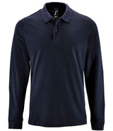 SOL'S Perfect Long Sleeve Piqué Polo Shirt | French Navy thumbnail 1