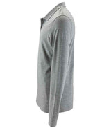 SOL'S Perfect Long Sleeve Piqué Polo Shirt | Grey Marl thumbnail 3
