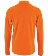 SOL'S Perfect Long Sleeve Piqué Polo Shirt | Orange thumbnail 2