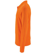 SOL'S Perfect Long Sleeve Piqué Polo Shirt | Orange thumbnail 3