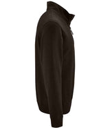 SOL'S Stan Contrast Zip Neck Sweatshirt | Black thumbnail 4