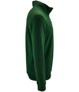 SOL'S Stan Contrast Zip Neck Sweatshirt | Bottle Green thumbnail 3