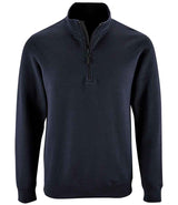 SOL'S Stan Contrast Zip Neck Sweatshirt | French Navy thumbnail 1