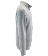 SOL'S Stan Contrast Zip Neck Sweatshirt | Grey Marl thumbnail 3
