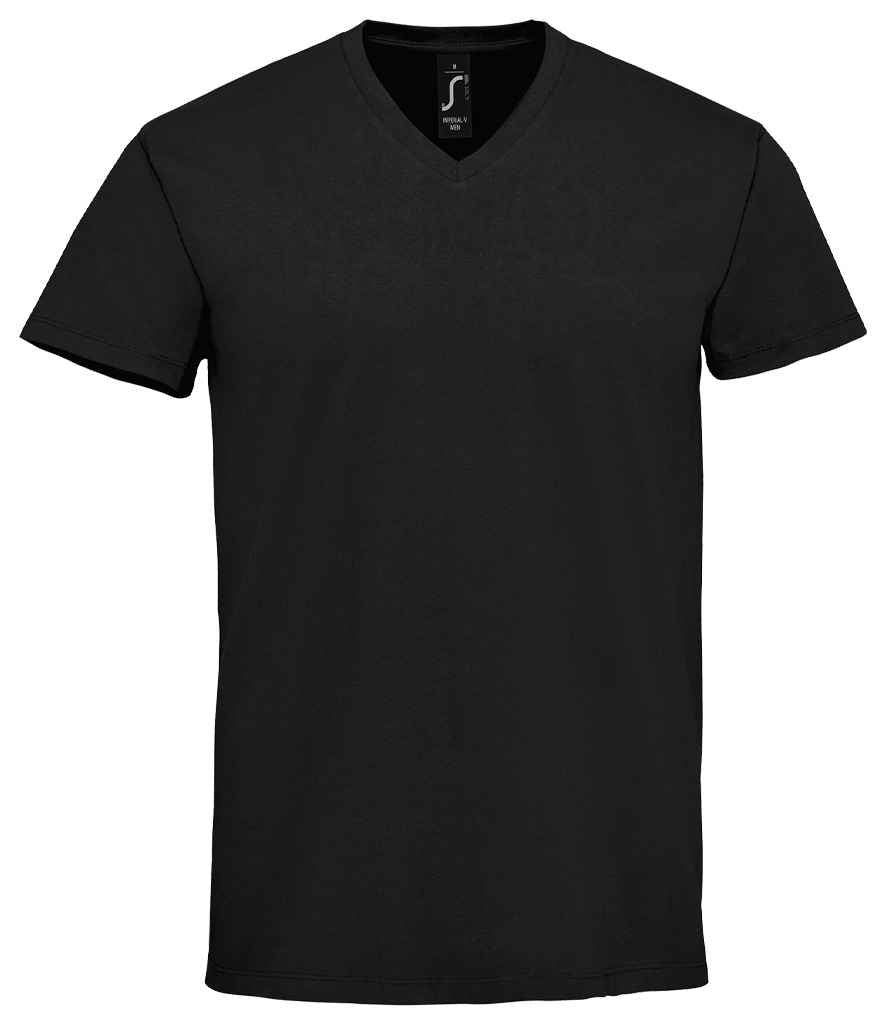 SOL'S Imperial V Neck T-Shirt | Deep Black