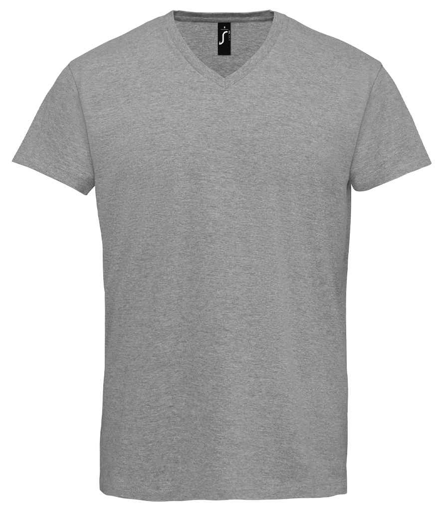 SOL'S Imperial V Neck T-Shirt | Grey Marl