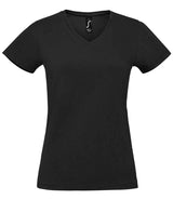 SOL'S Ladies Imperial V Neck T-Shirt | Deep Black thumbnail 1
