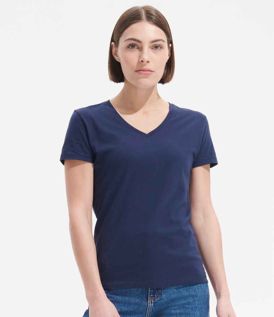 SOL'S Ladies Imperial V Neck T-Shirt | French Navy