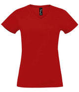 SOL'S Ladies Imperial V Neck T-Shirt | Red thumbnail 1