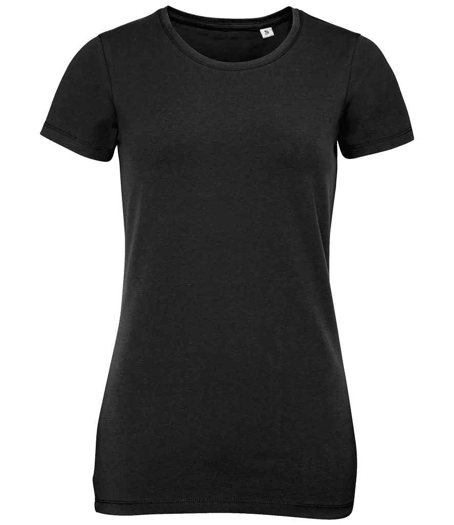 SOL'S Ladies Millenium Stretch T-Shirt | Deep Black