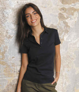 NEOBLU Ladies Owen Piqué Polo Shirt | Deep Black thumbnail 1