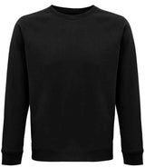 SOL'S Unisex Space Organic Raglan Sweatshirt | Black thumbnail 1