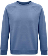 SOL'S Unisex Space Organic Raglan Sweatshirt | Blue thumbnail 1