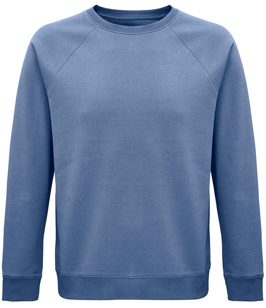 SOL'S Unisex Space Organic Raglan Sweatshirt | Blue
