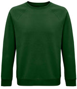 SOL'S Unisex Space Organic Raglan Sweatshirt | Bottle Green thumbnail 1