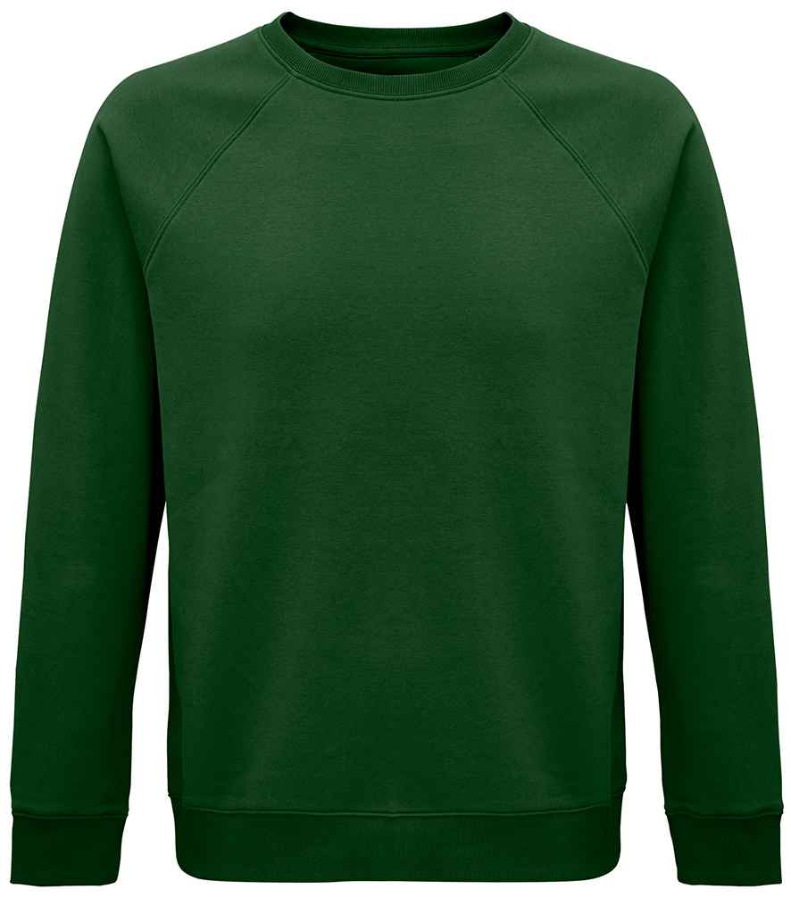SOL'S Unisex Space Organic Raglan Sweatshirt | Bottle Green