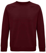SOL'S Unisex Space Organic Raglan Sweatshirt | Burgundy thumbnail 1