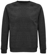 SOL'S Unisex Space Organic Raglan Sweatshirt | Charcoal Marl thumbnail 1