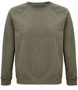 SOL'S Unisex Space Organic Raglan Sweatshirt | Khaki thumbnail 1