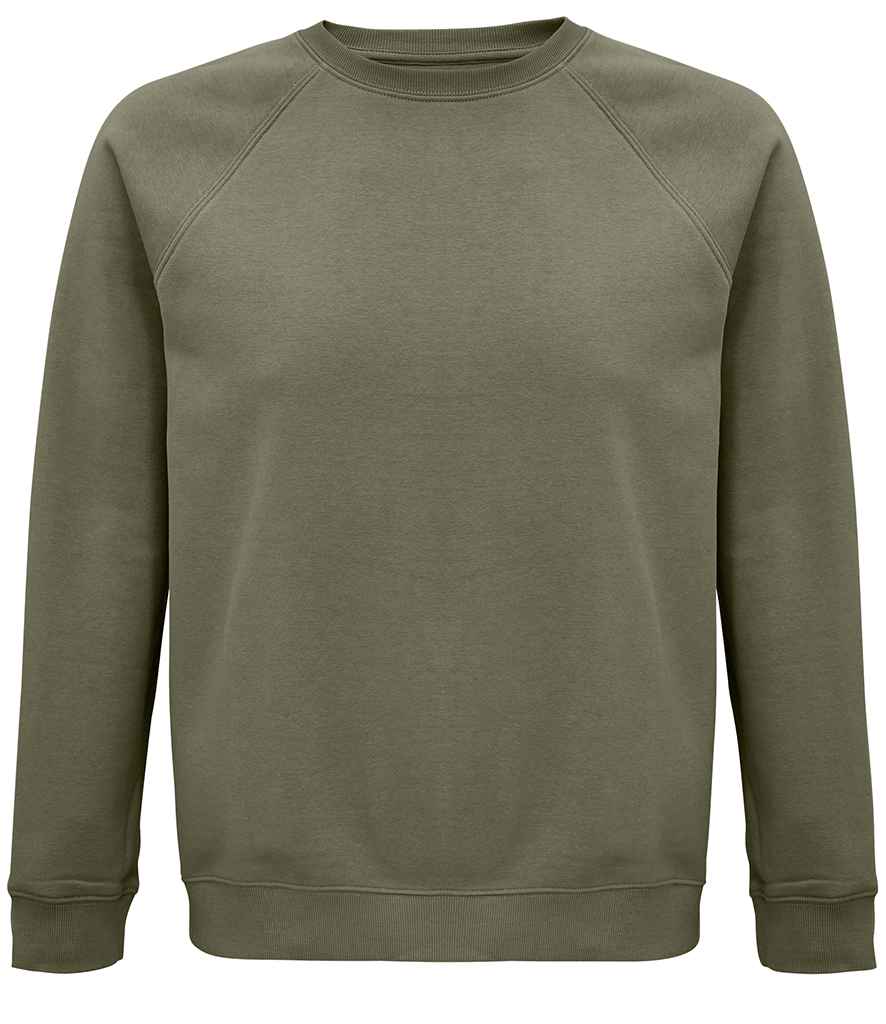 SOL'S Unisex Space Organic Raglan Sweatshirt | Khaki