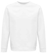 SOL'S Unisex Space Organic Raglan Sweatshirt | White thumbnail 3