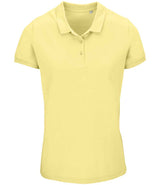 SOL'S Ladies Planet Organic Piqué Polo Shirt | Light Yellow thumbnail 1