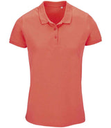 SOL'S Ladies Planet Organic Piqué Polo Shirt | Pop Orange thumbnail 2