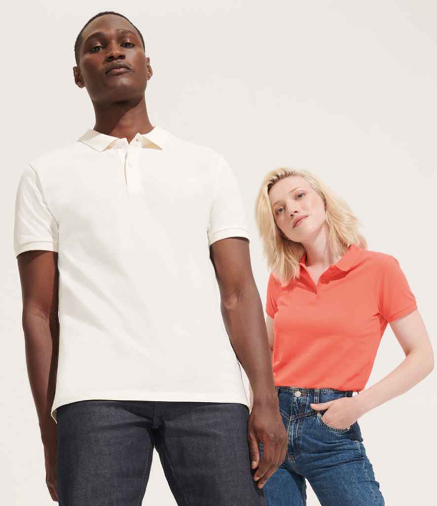 SOL'S Ladies Planet Organic Piqué Polo Shirt | Pop Orange