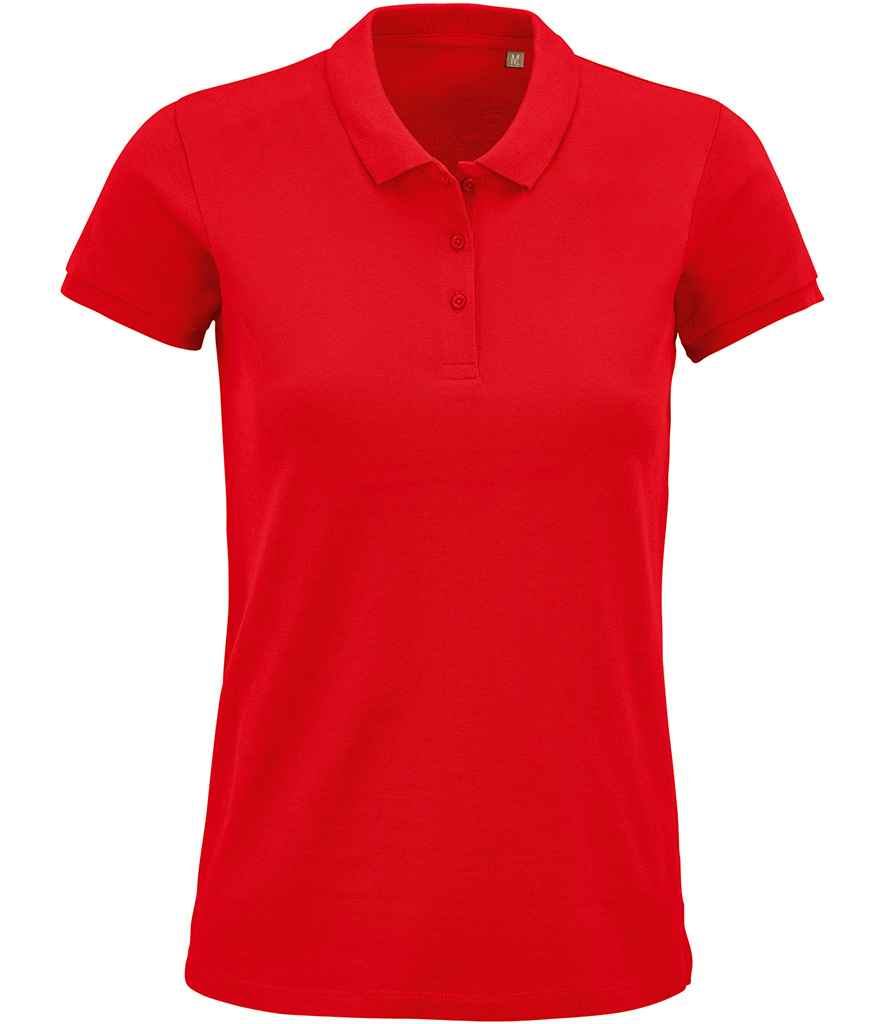 SOL'S Ladies Planet Organic Piqué Polo Shirt | Red